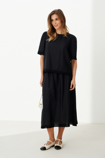 Юбка Панда 126450 черный - фото 1