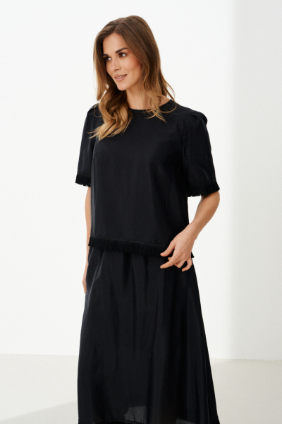 Юбка Панда 126450 черный - фото 3