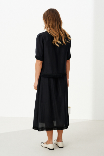 Юбка Панда 126450 черный - фото 4