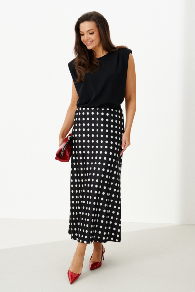 Юбка Панда 127750 черный - фото 1