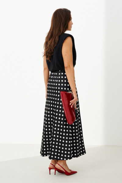 Юбка Панда 127750 черный - фото 4