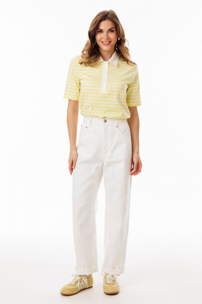 Брюки EOLA 3092.1 молочный - фото 4