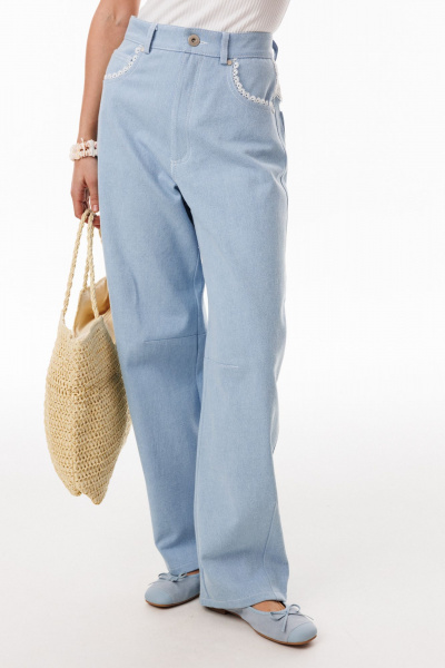 Брюки EOLA 3094 голубой - фото 3