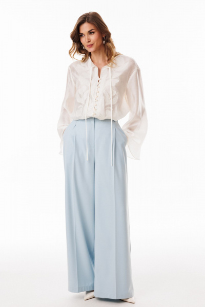 Блуза EOLA 3097 молочный - фото 9