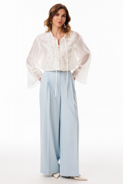 Блуза EOLA 3097 молочный - фото 8