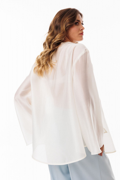 Блуза EOLA 3097 молочный - фото 7