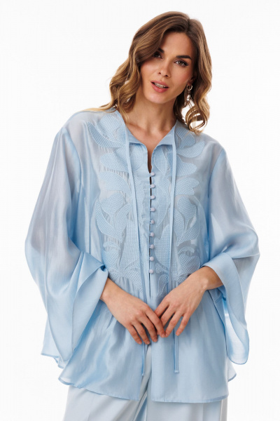 Блуза EOLA 3097 голубой - фото 12