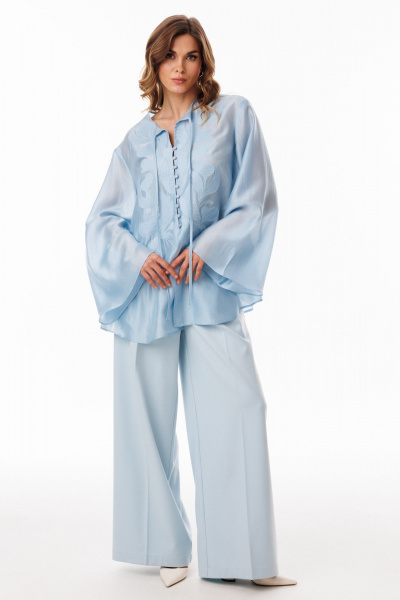 Блуза EOLA 3097 голубой - фото 11