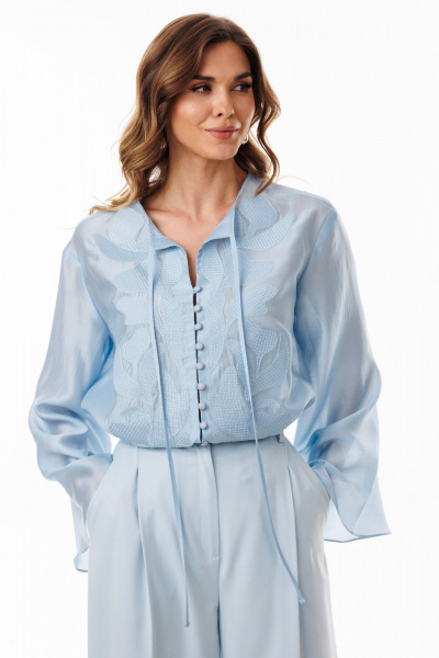 Блуза EOLA 3097 голубой - фото 6