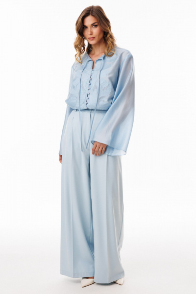 Блуза EOLA 3097 голубой - фото 4