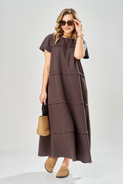 Платье ARTELLA А-1040 шоколадный - фото 1