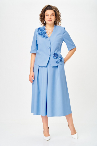 Жакет, юбка Lady Secret 26109 голубой - фото 10