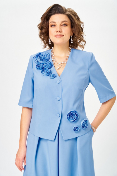 Жакет, юбка Lady Secret 26109 голубой - фото 3