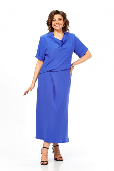 Платье Диомант 2079 синий - фото 2
