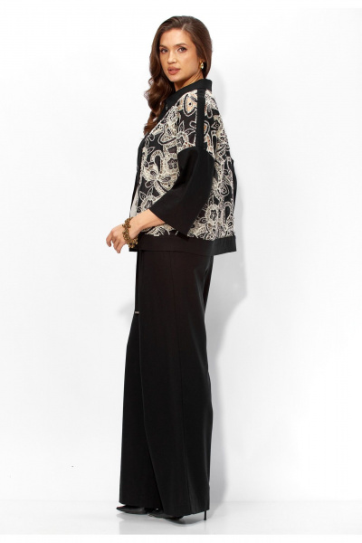 Брюки, жакет, топ TAiER 1437 черный - фото 9