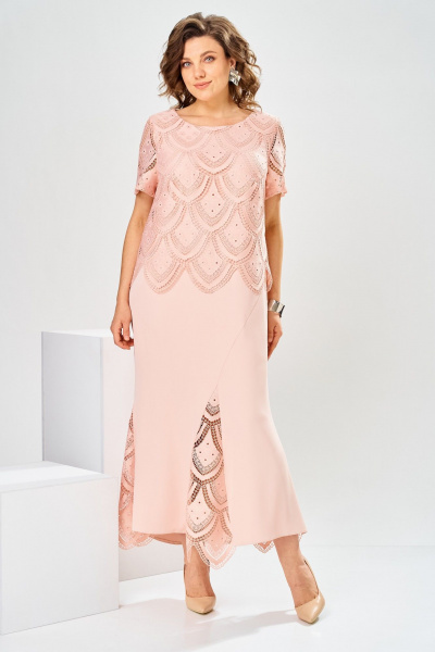 Платье Romanovich Style 1-2927 пудровый - фото 1