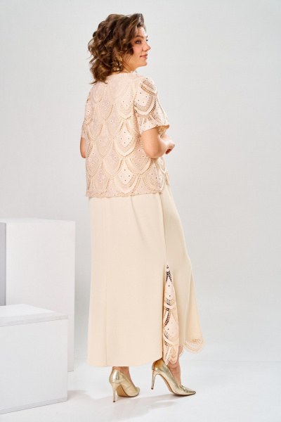 Платье Romanovich Style 1-2927 кремовый - фото 10