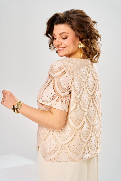 Платье Romanovich Style 1-2927 кремовый - фото 2