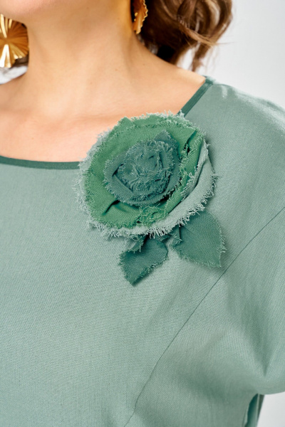 Платье Romanovich Style 1-2929 зеленый - фото 14