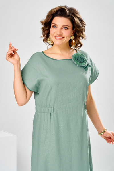 Платье Romanovich Style 1-2929 зеленый - фото 12