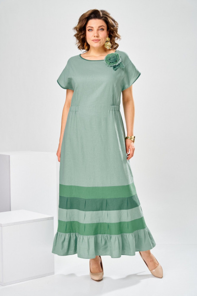 Платье Romanovich Style 1-2929 зеленый - фото 3