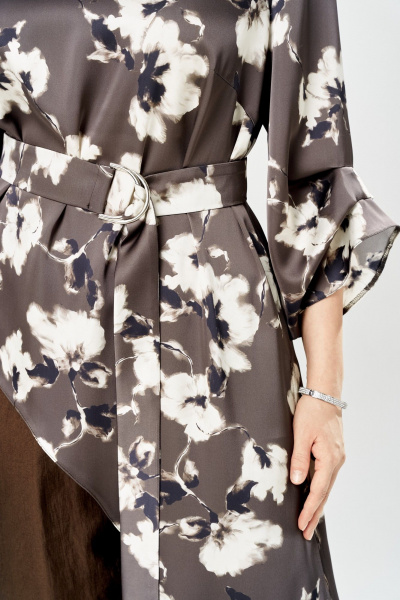 Брюки, туника Romanovich Style 2-2750 цветы/коричневый - фото 16