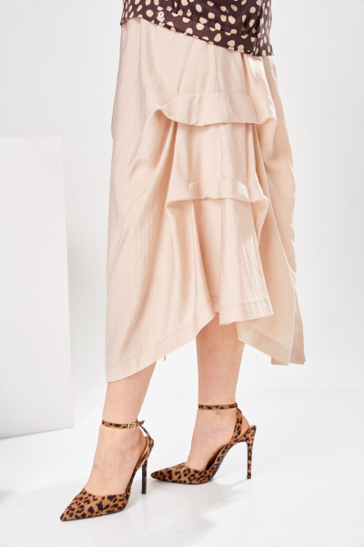 Блуза, юбка Romanovich Style 2-2916 горох/бежевый - фото 10