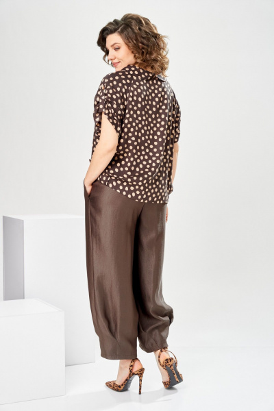 Блуза, брюки Romanovich Style 2-2924 коричневый - фото 11