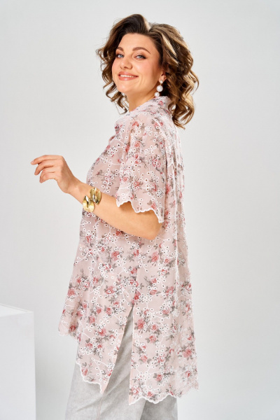 Блуза, брюки Romanovich Style 2-2928 розовый/серый - фото 8