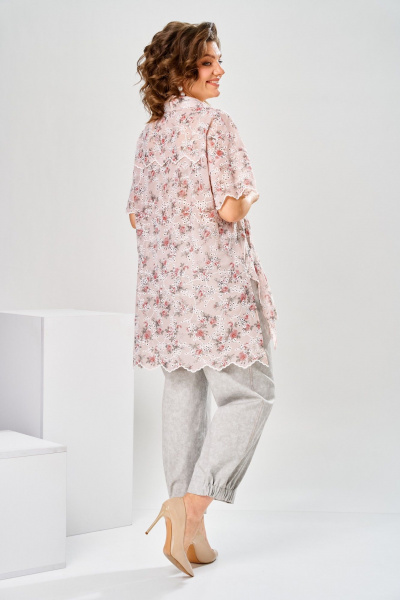 Блуза, брюки Romanovich Style 2-2928 розовый/серый - фото 14