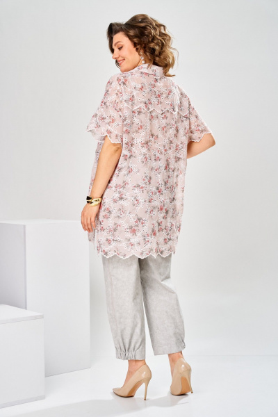 Блуза, брюки Romanovich Style 2-2928 розовый/серый - фото 13