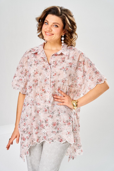 Блуза, брюки Romanovich Style 2-2928 розовый/серый - фото 6