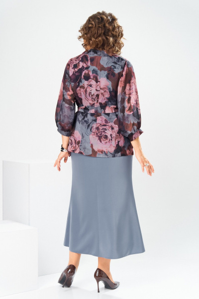 Кардиган, платье Romanovich Style 3-2789 серый - фото 7