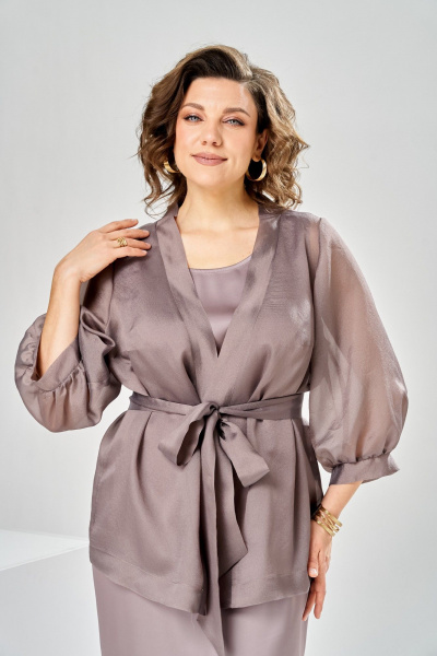 Кардиган, платье Romanovich Style 3-2789 капучино - фото 8