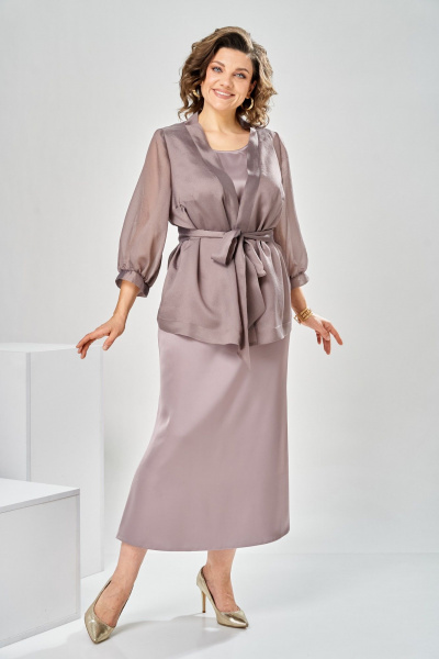 Кардиган, платье Romanovich Style 3-2789 капучино - фото 3