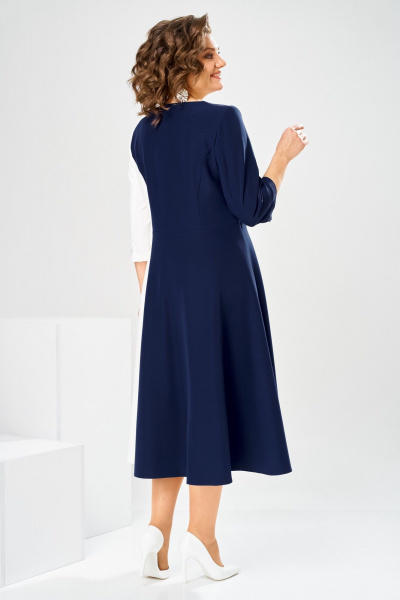 Платье Romanovich Style 1-2905 сине-белый - фото 10