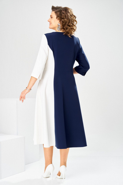 Платье Romanovich Style 1-2905 сине-белый - фото 9