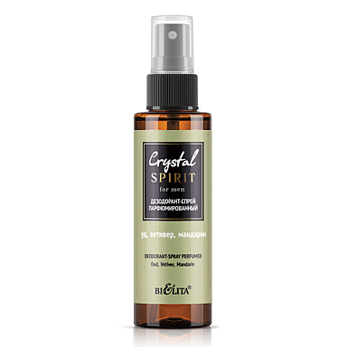 Спрей-мист Belita Crystal Spirit-Дезодорант-спрей парфюмированный "Уд, ветивер, мандарин - фото 1
