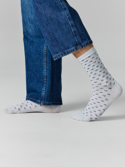 Носки Mark Formelle 017K-3047/24017K св.серый_меланж_рис.3047 - фото 1