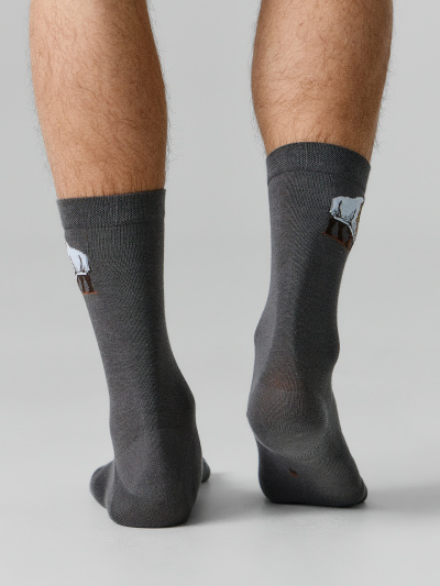 Носки Mark Formelle 017K-3555/26017K асфальт_рис.3555 - фото 3