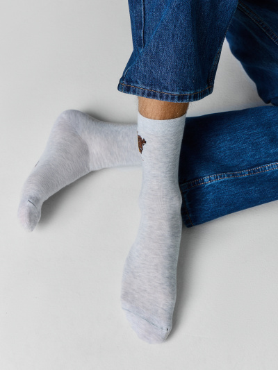 Носки Mark Formelle 017K-3555/26017K св.серый_меланж_рис.3555 - фото 1