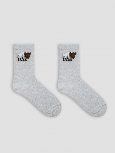 Носки Mark Formelle 017K-3555/26017K св.серый_меланж_рис.3555 - фото 2