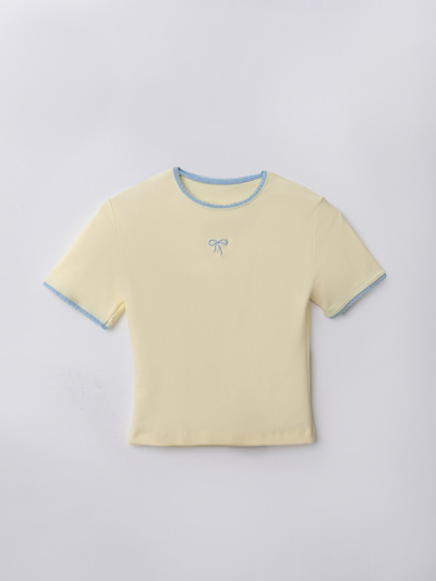 Футболка Mark Formelle 112794/26-45500Ц-1-2 лимонный_лед_682_W_вышивка - фото 3