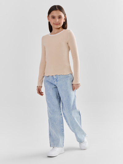 Лонгслив Mark Formelle 127988/25-39832Ц-1 пудровый - фото 1