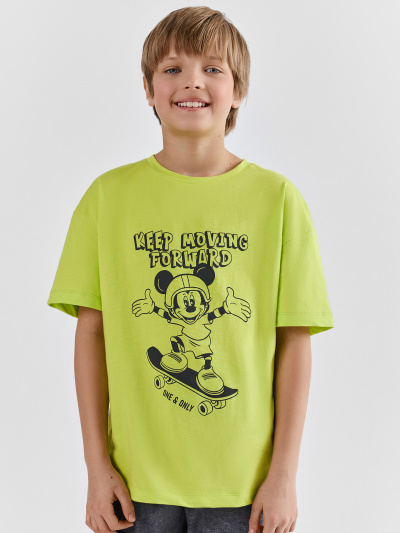 Брюки, футболка Mark Formelle 563337/25-40744ПП-0 дикий_лайм_потертости_на_графите_3_сл_на_пол_2_сл_ - фото 1