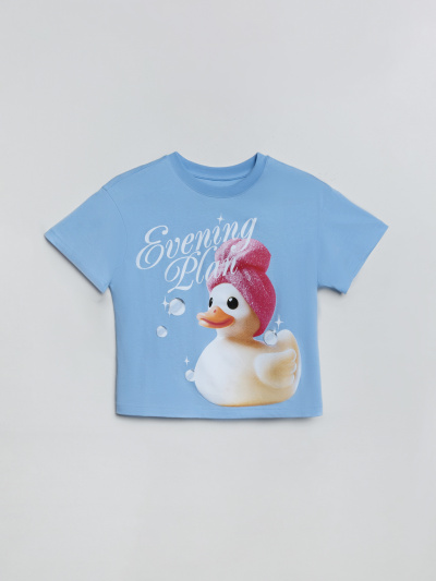 Футболка, шорты Mark Formelle 567748/25-39524ПП-14 небо_желто_голубая_клетка_3_сл_на_пол - фото 1