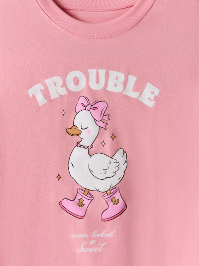 Футболка, шорты Mark Formelle 567748/25-39525ПП-14 розовый_розово_голубая_клетка_3_сл_на_пол - фото 3