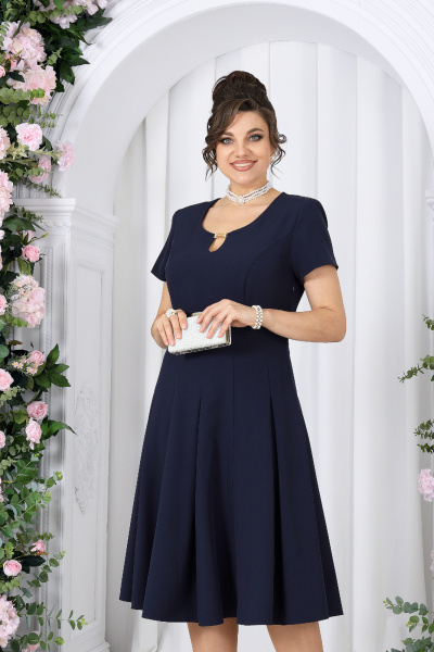 Жакет, платье Ninele 6013 темно-синий - фото 6