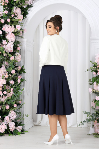 Жакет, платье Ninele 6013 темно-синий - фото 9