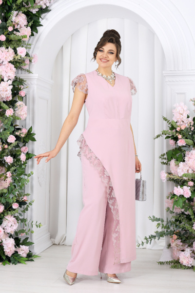 Брюки, туника Ninele 6092 пудра - фото 3